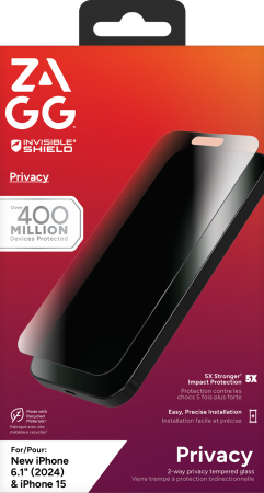 ZAGG InvisibleShield Glass Elite Privacy til iPhone 15/16