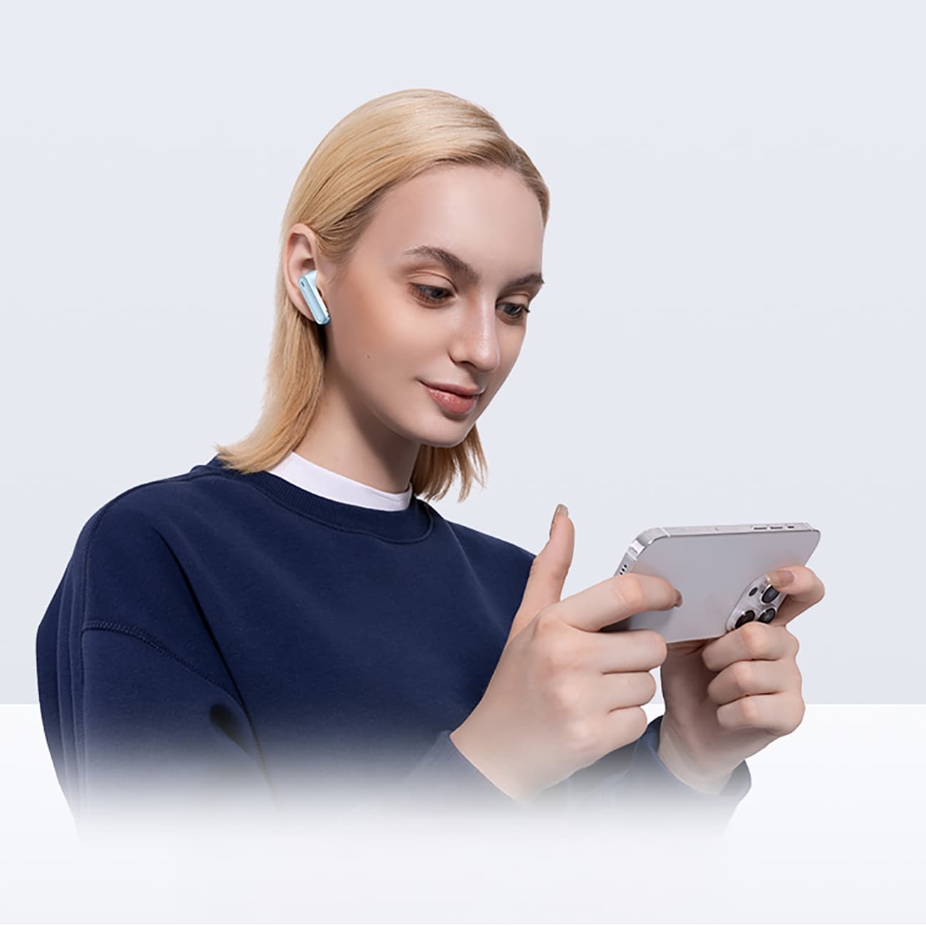 Baseus Bowie E5 TWS trådløse hovedtelefoner - blå