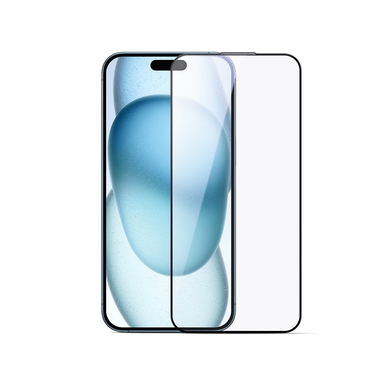 Joyroom JR-MLG0285 2,5D anti-blåt lys + støvtæt hærdet glas med sort ramme til iPhone 16 Pro