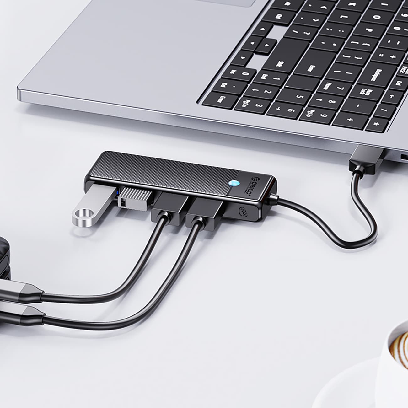 Orico PAPW4A-C3 USB-A Hub Docking Station 4x USB-A 3.0 - Sort