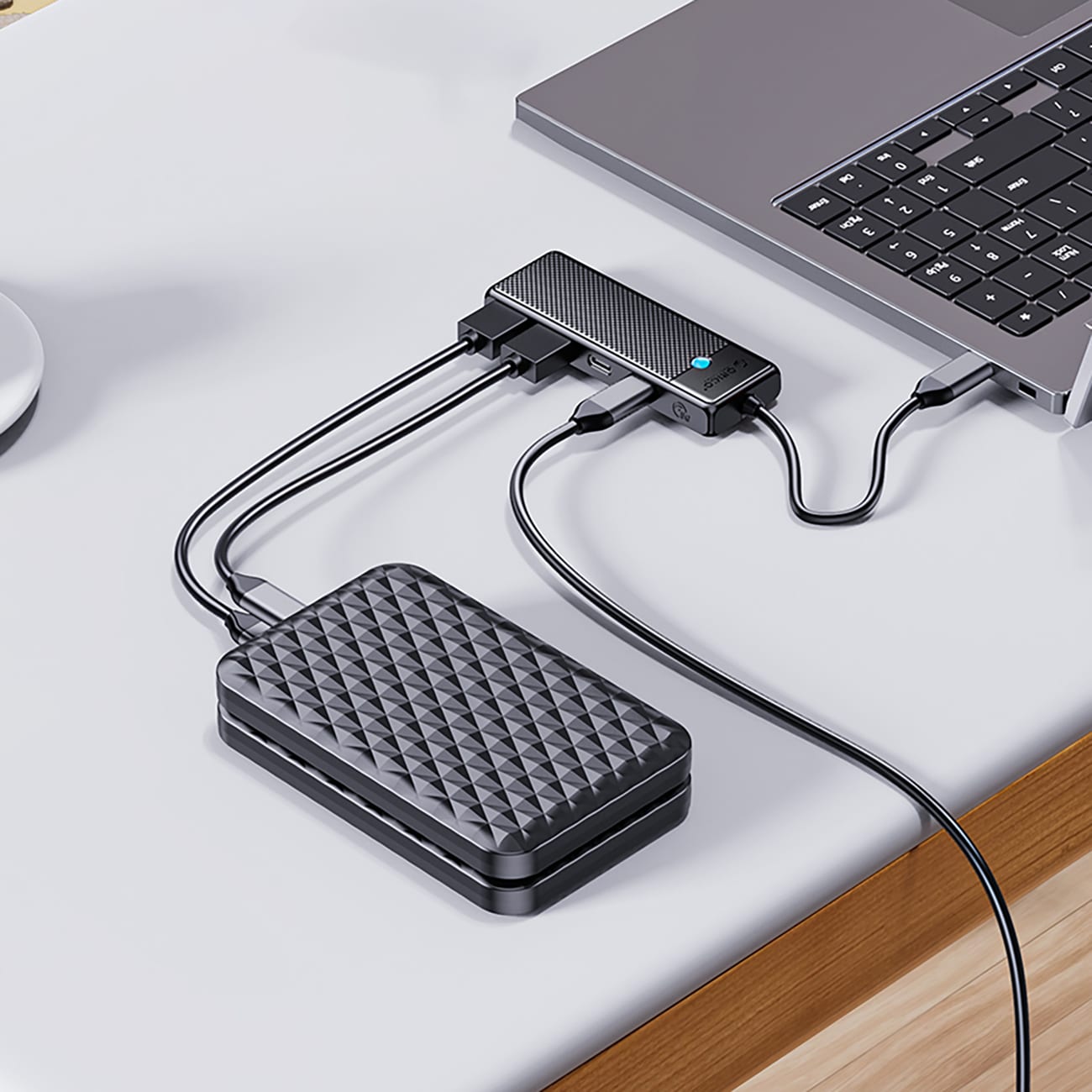 Orico PAPW4A-C3 USB-A Hub Docking Station 4x USB-A 3.0 - Sort