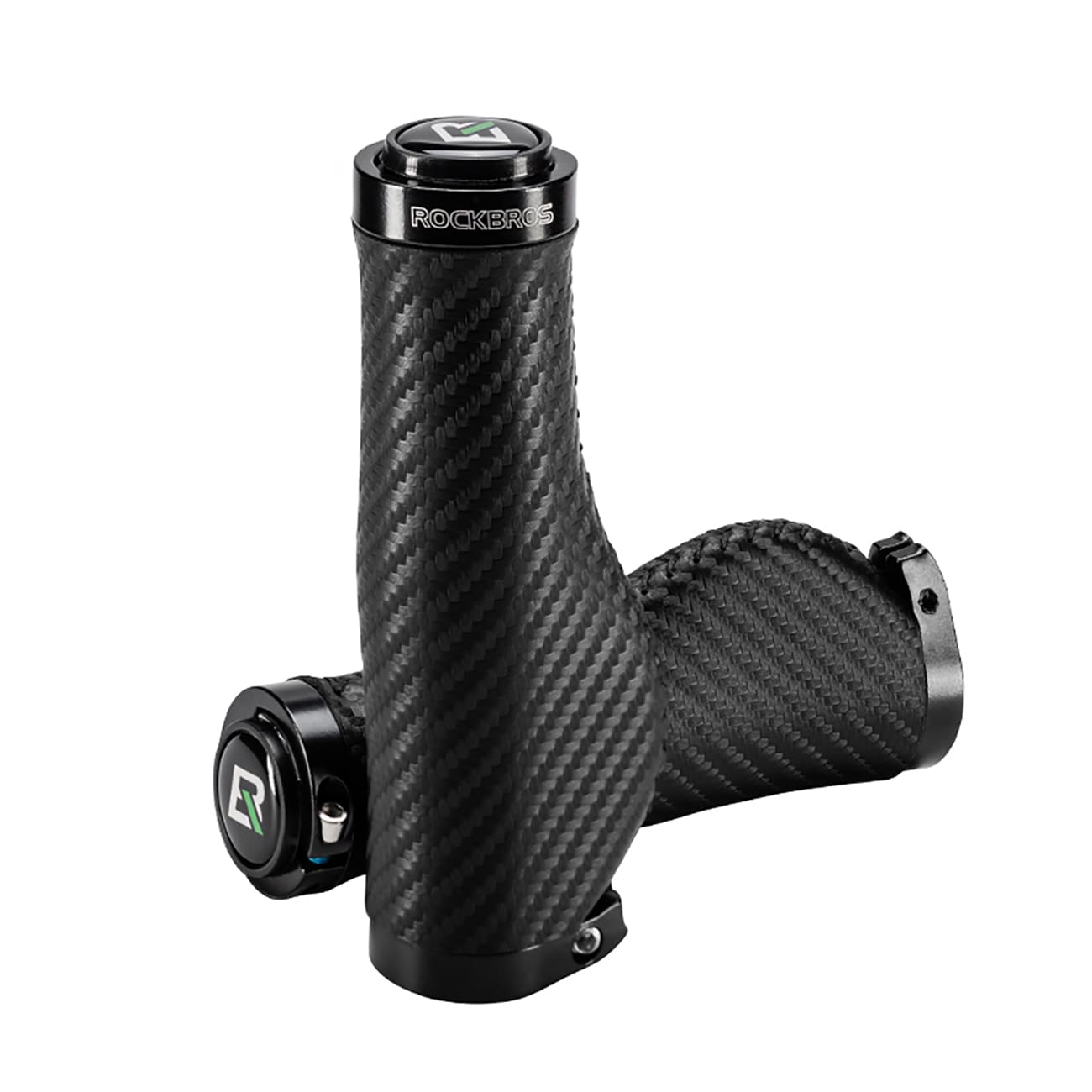 Rockbros Bike Grips Twisted Ergonomic Anti-Slip Grips - Sort