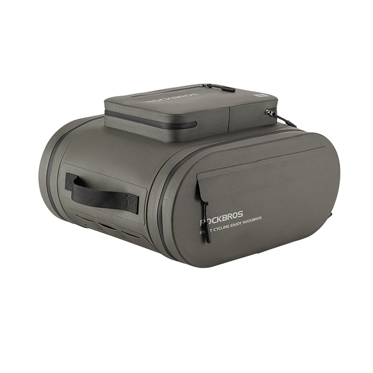 Rockbros vandtæt cykeltaske, til bagagerum, kapacitet 14l - grå