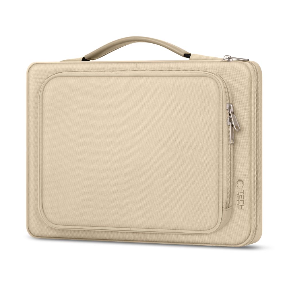 Tech-Protect Basic-taske til 15-16" bærbar computer - beige