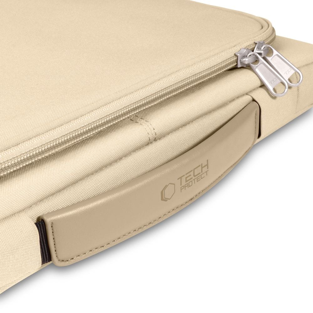 Tech-Protect Basic-taske til 15-16" bærbar computer - beige