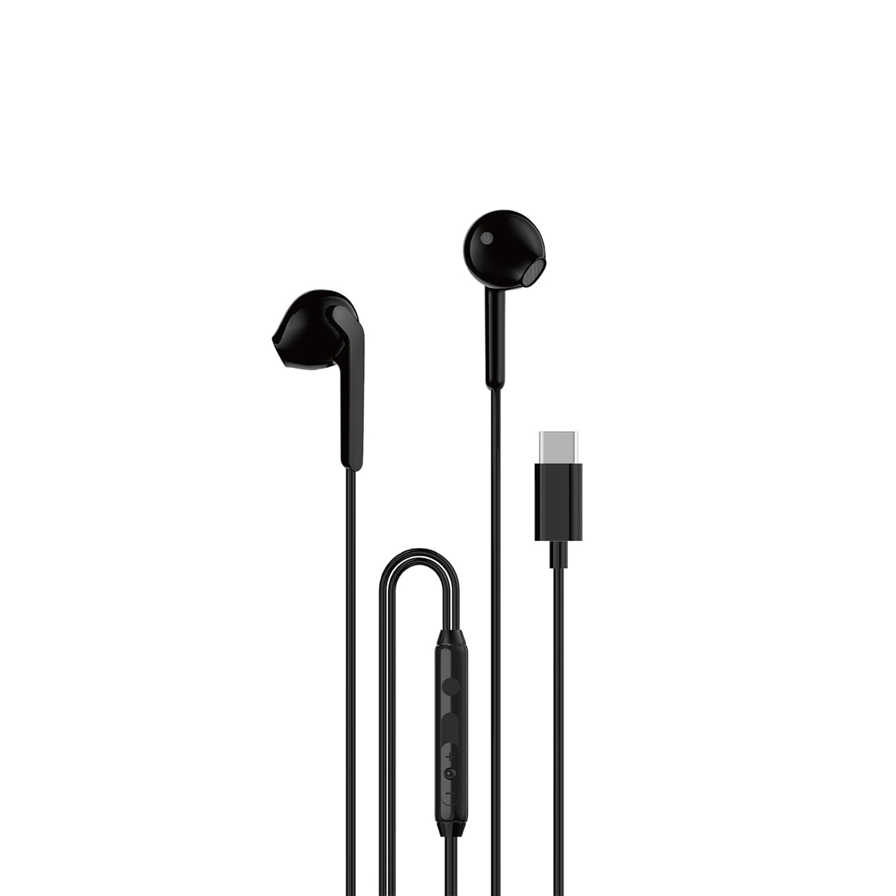 Dudao X3C In-Ear Wired USB-C-hovedtelefoner 1,2 m - Sort