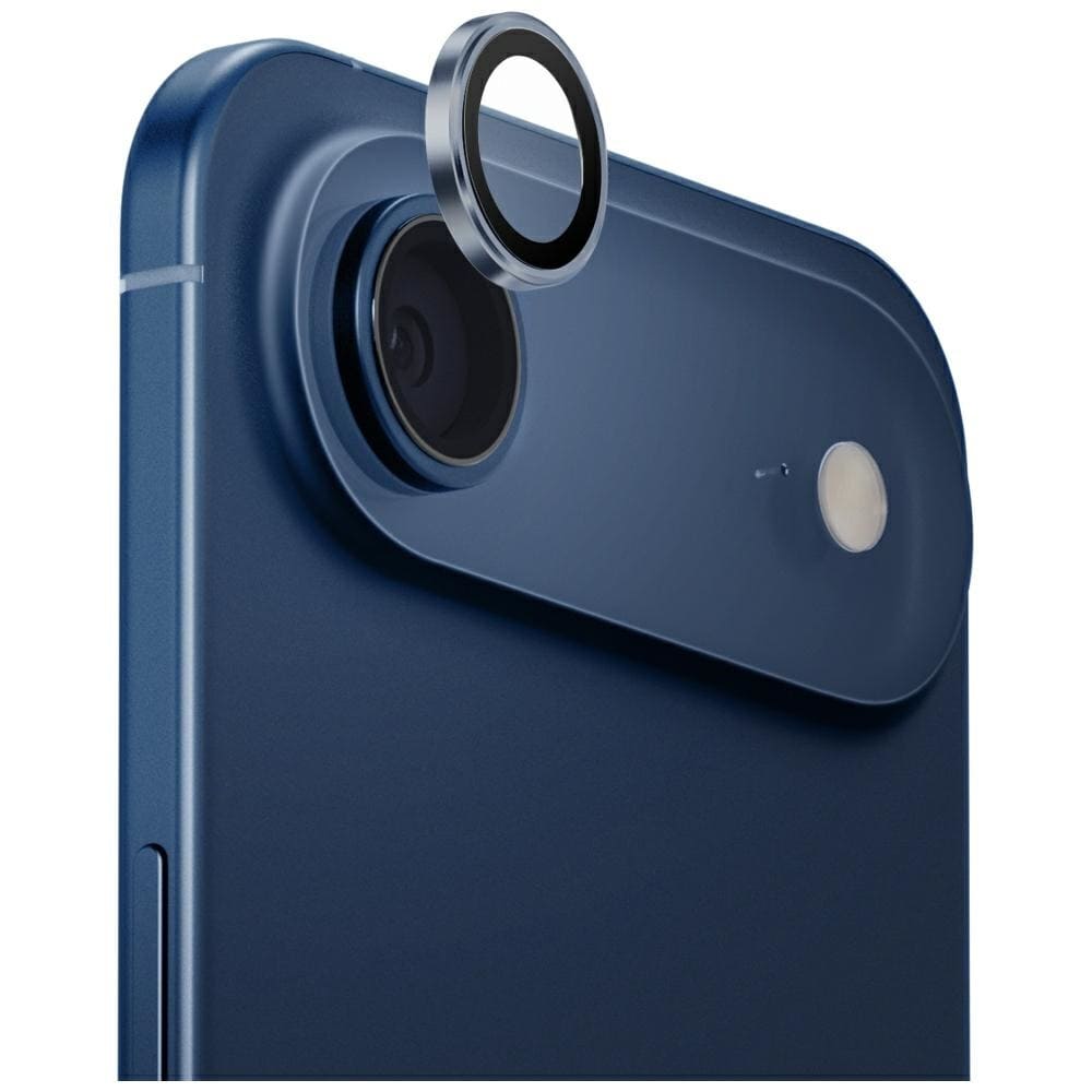 Uniq Optix Aluminum Camera Lens Protector til iPhone Air med applikator - Blå