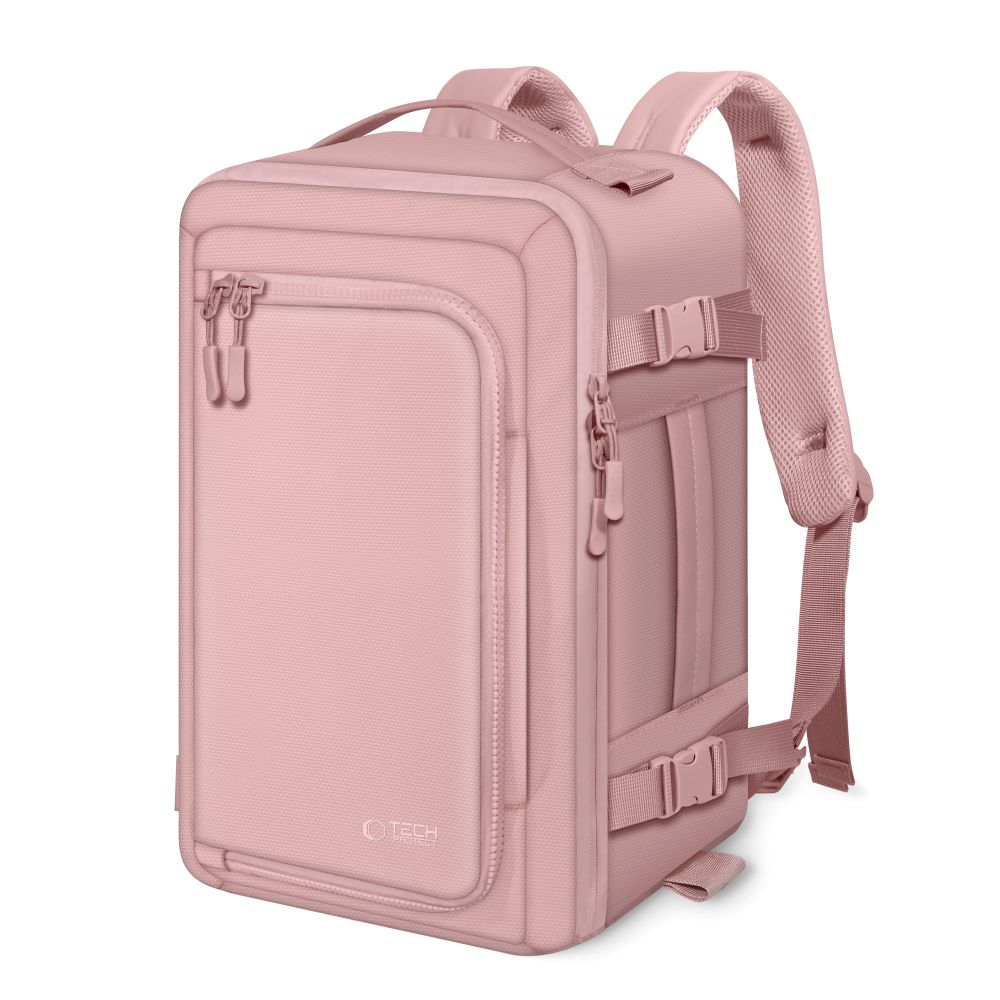 Tech-Protect Defender S50-rygsæk til Ryanair & Wizzar, 20L bærbar computer - Pink