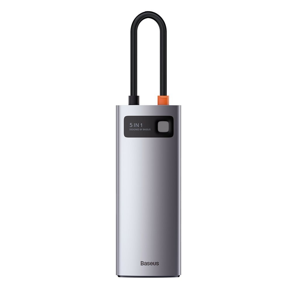 Baseus Metal Gleam 5-in-1 Multifunctional USB Type C HUB - 100W PD/4K HDMI/3x USB 3.2 (CAHUB-CX0G)