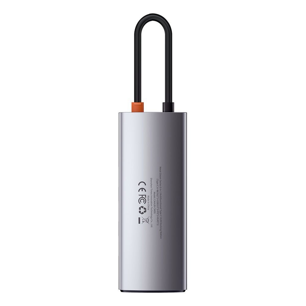 Baseus Metal Gleam 5-in-1 Multifunctional USB Type C HUB - 100W PD/4K HDMI/3x USB 3.2 (CAHUB-CX0G)