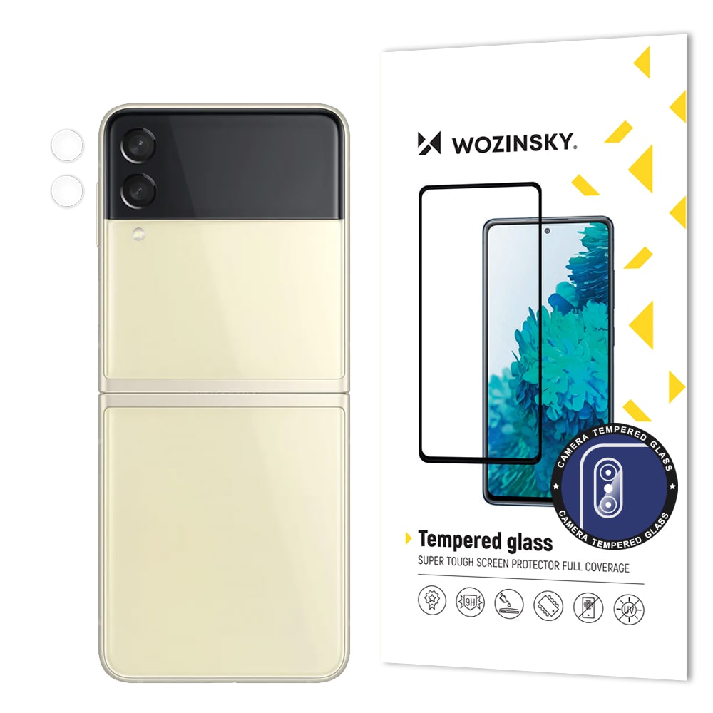 Wozinsky Kameraglas 9H hærdet glas til alle kameraer Samsung Galaxy Z Flip 3-kamera