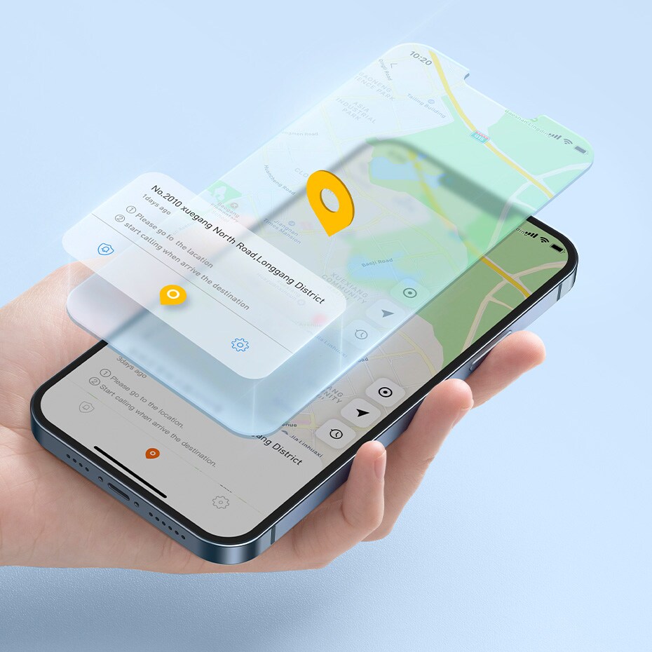 Baseus T2 Pro smart GPS-tracker til børns håndtaske nøgler hvid (FMTP000002)