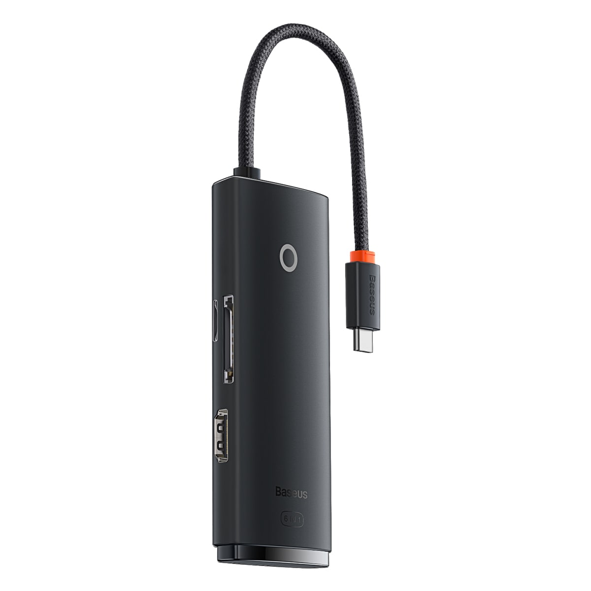 Baseus Lite Series USB Type C Hub - 2x USB 3.0, USB Type C, HDMI 1.4, SD/TF OTG, Black (WKQX050001)
