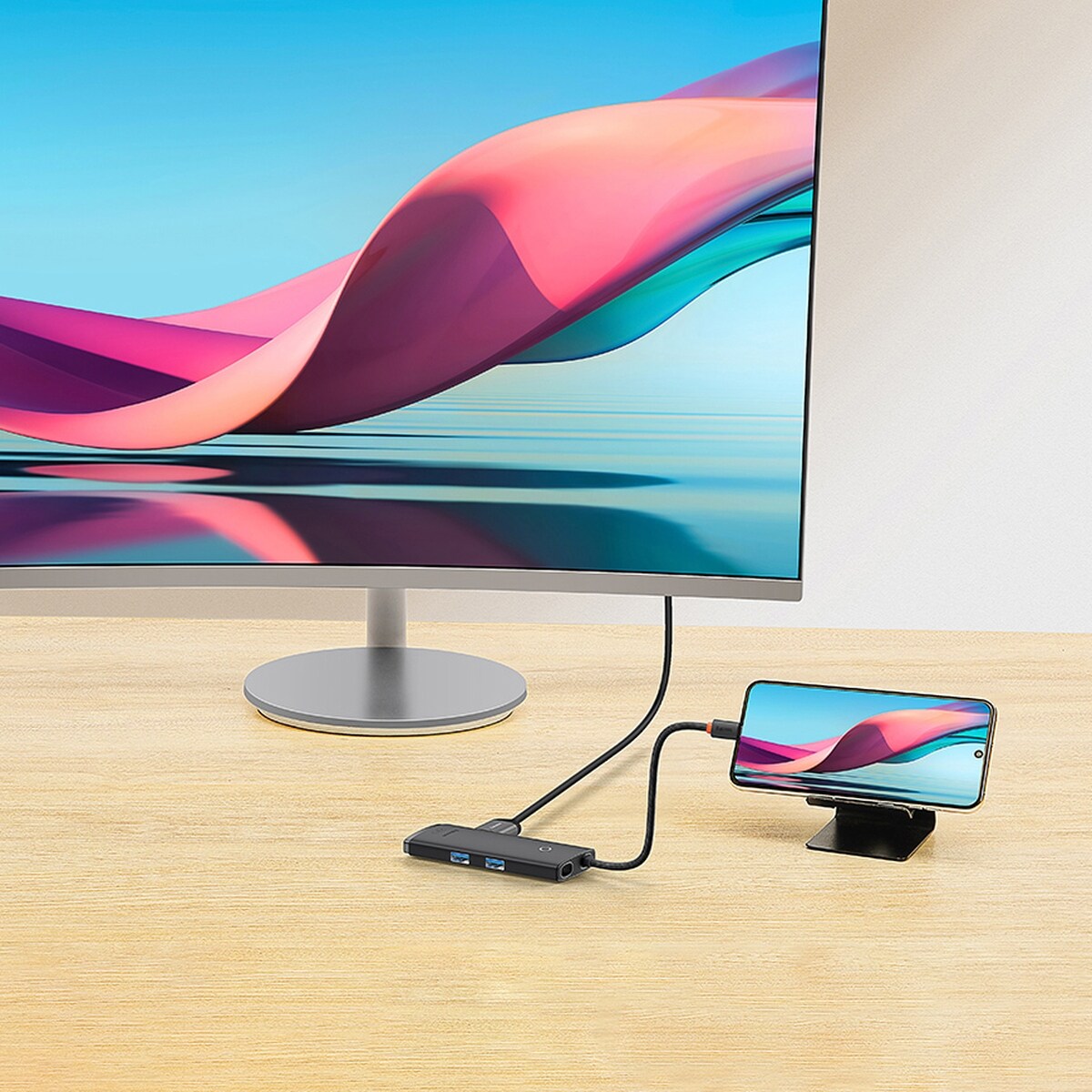 Baseus Lite Series Multifuntion Hub USB Type C - 2x USB 3.0/USB Type C PD/HDMI/SD/TF Black