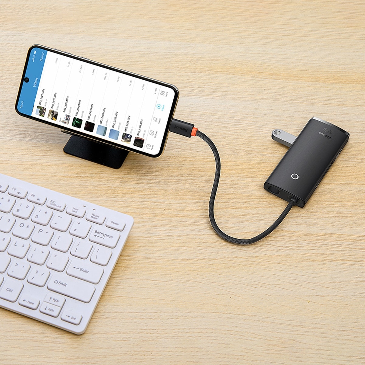 Baseus Lite Series Multifuntion Hub USB Type C - 2x USB 3.0/USB Type C PD/HDMI/SD/TF Black