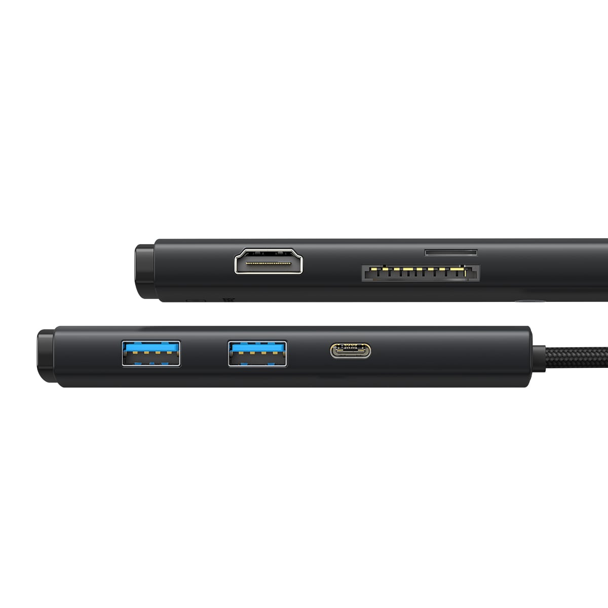 Baseus Lite Series Multifuntion Hub USB Type C - 2x USB 3.0/USB Type C PD/HDMI/SD/TF Black