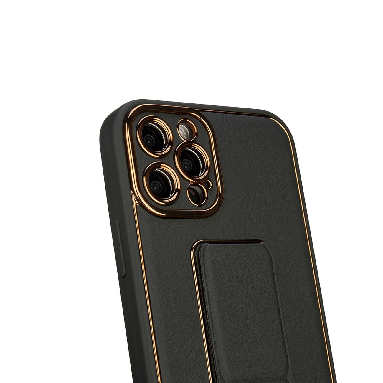 Nyt Kickstand-etui til iPhone 12 Pro med stativ lilla