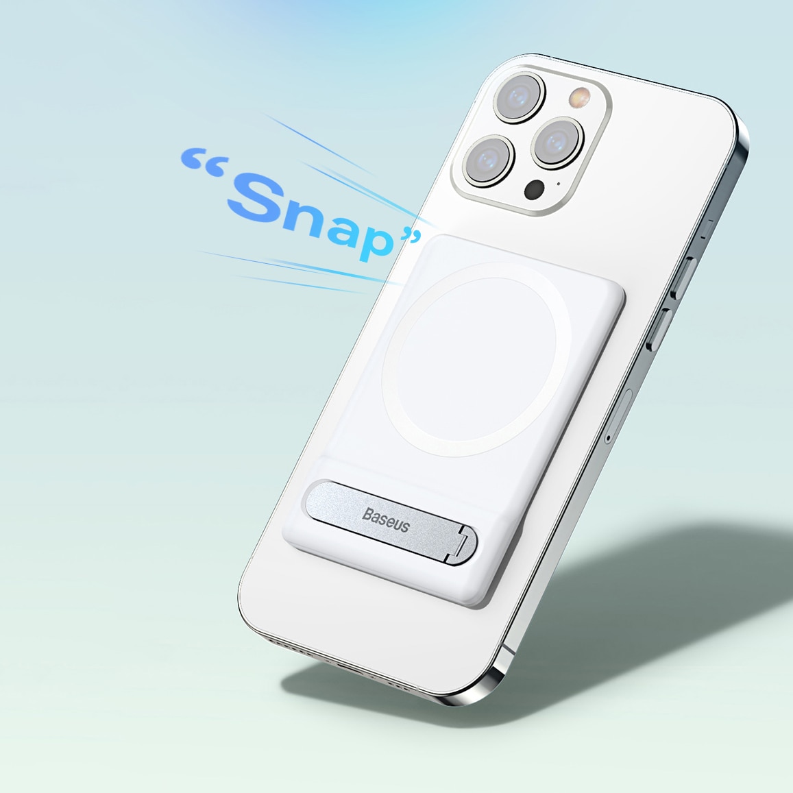 Baseus sammenklappeligt stativ med magnetisk holder hvid (LUXZ010002)
