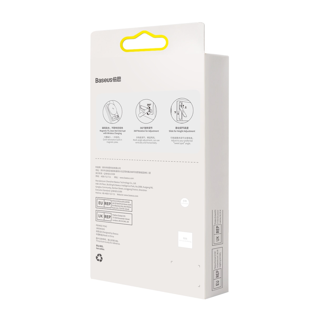 Baseus sammenklappeligt stativ med magnetisk holder hvid (LUXZ010002)