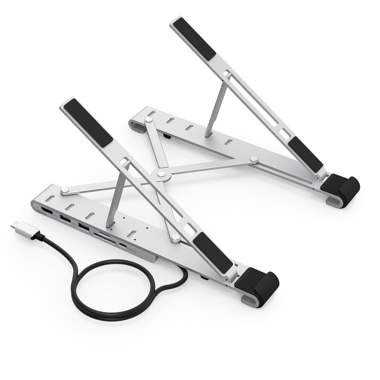 Choetech multifunktionel station til bærbar PD/USB-C HDMI (4K/30Hz), 2xUSB-A, 1xUSB-C, SD/TF sort