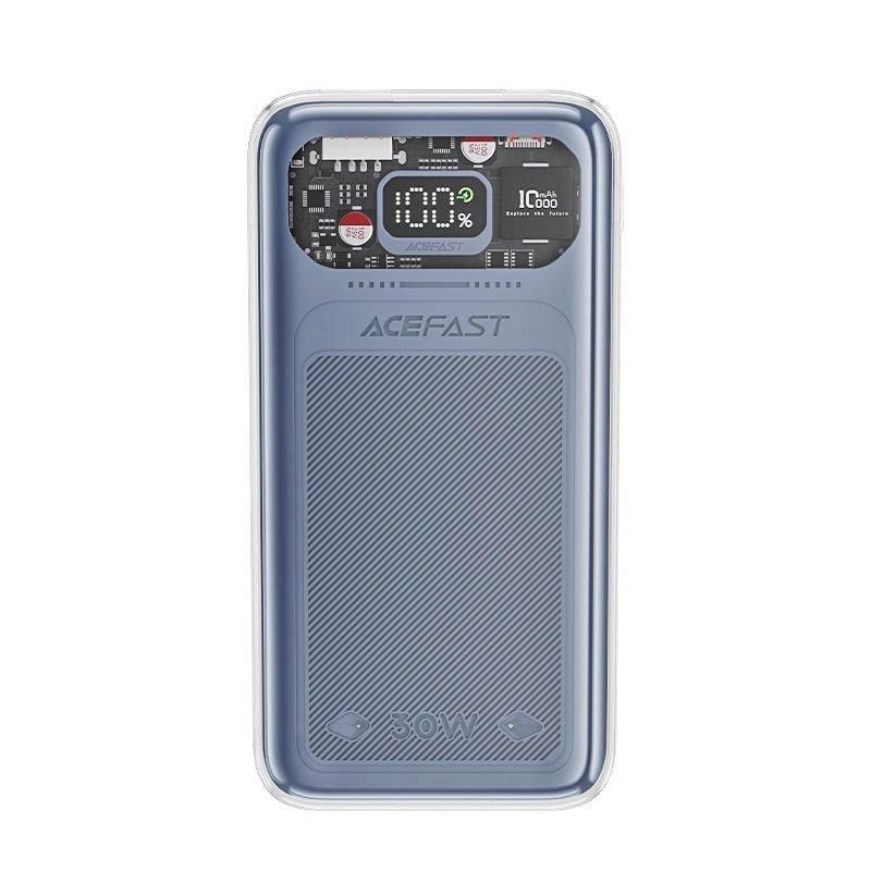 Acefast powerbank 10000mAh Sparkling Series hurtigopladning 30W grå (M1)
