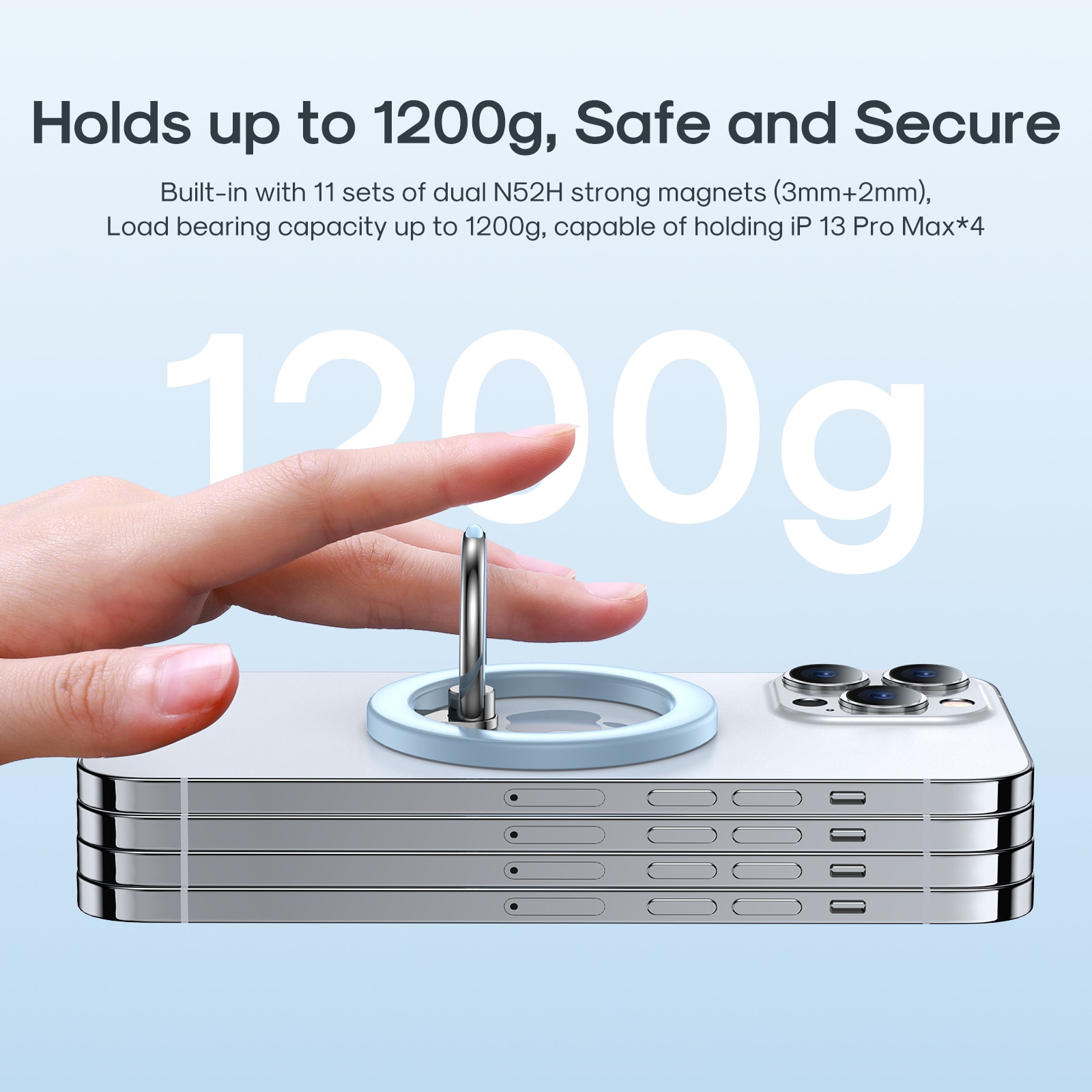 Joyroom JR-Mag-M2 MagSafe magnetisk telefonholder - blå