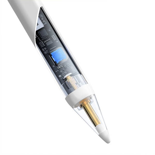 Baseus Smooth Writing 2 stylus med LED-indikator - hvid