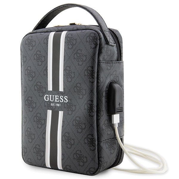 Guess Taske GUHBP4RPSK Organizer sort/sort 4G Printed Stripes