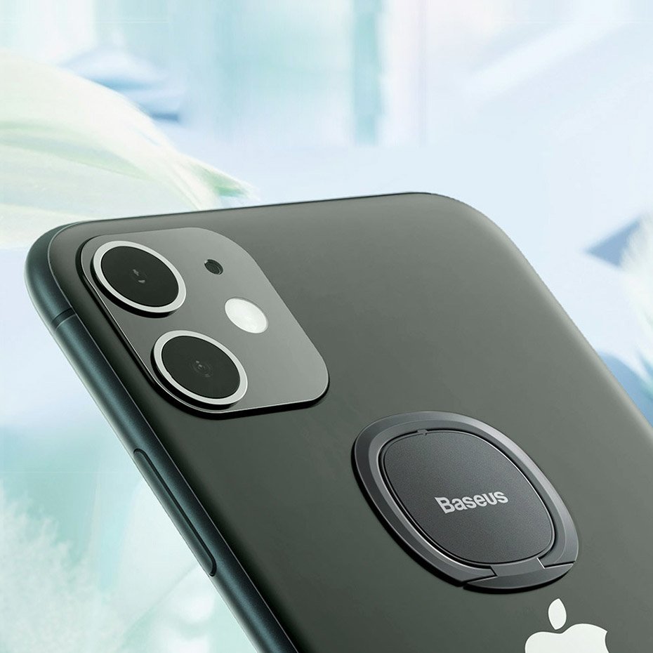 Baseus ultratynd selvklæbende ringholder telefonstativ sølv (SUYB-0S)