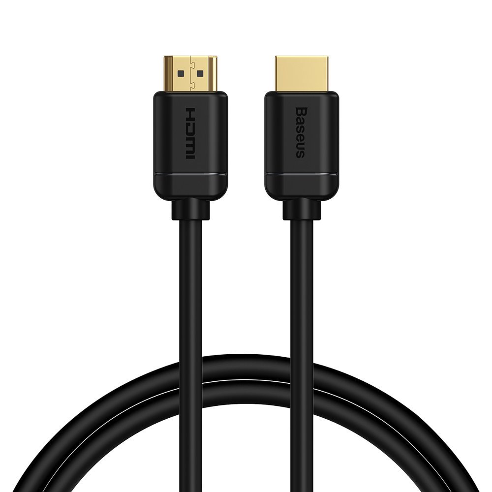 Baseus kabel HDMI 2.0 kabel 4K 60 Hz 3D HDR 18 Gbps 1 m sort (CAKGQ-A01)