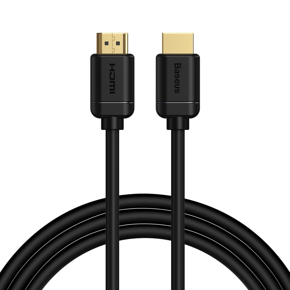 Baseus HDMI 2.0-kabel 4K 60 Hz 3D HDR 18 Gbps 2 m sort (CAKGQ-B01)