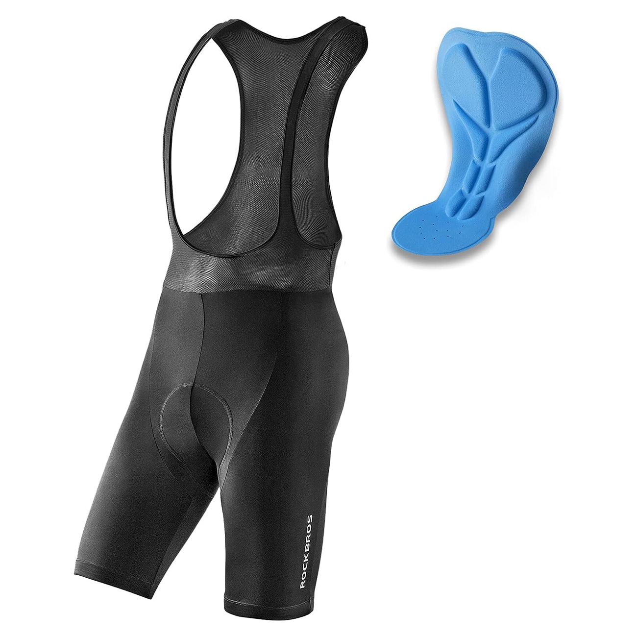 Rockbros RK20024XL bib-shorts med XXXXL-indsats - sort