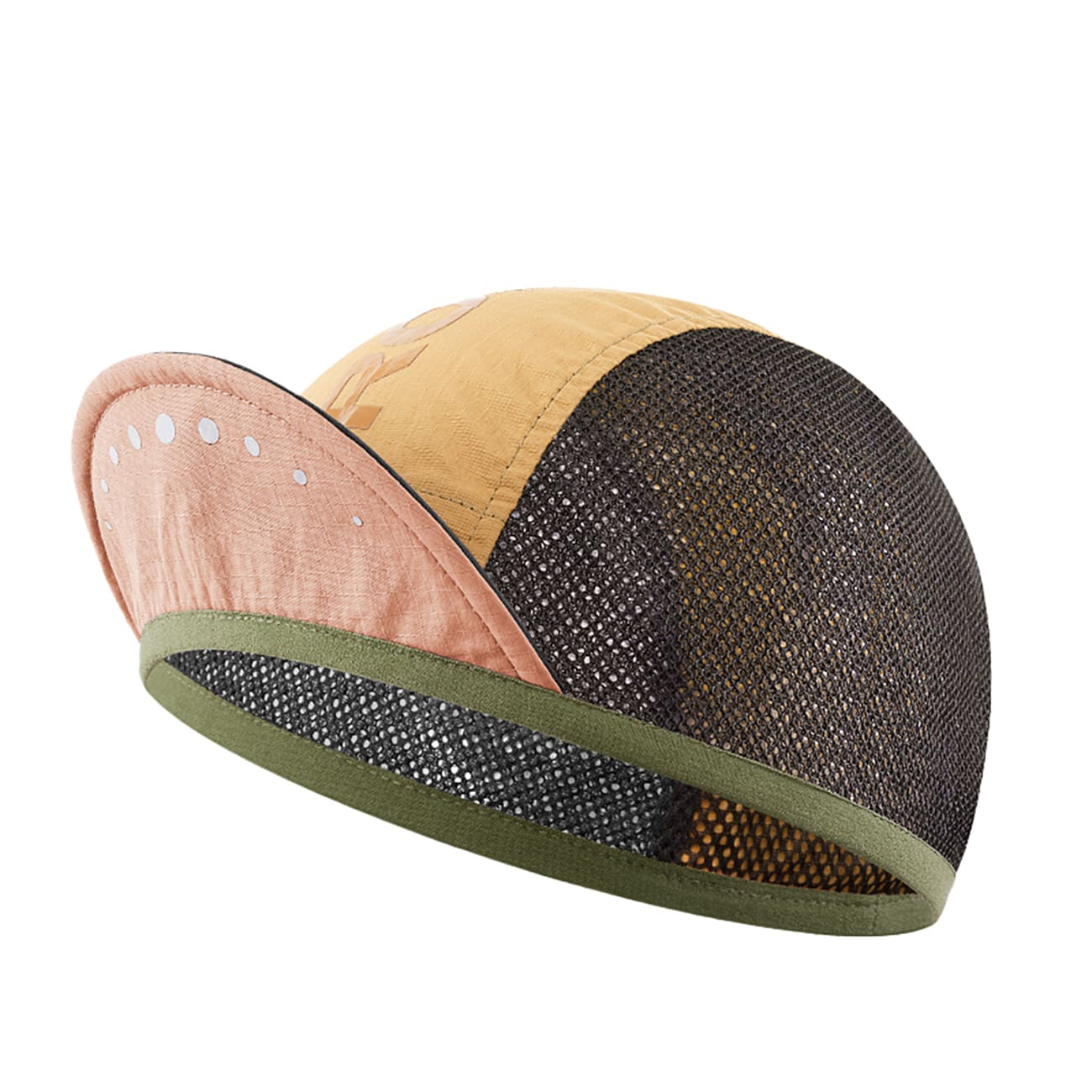 Rockbros cykelkasket med visir, hjelmovertræk - gul