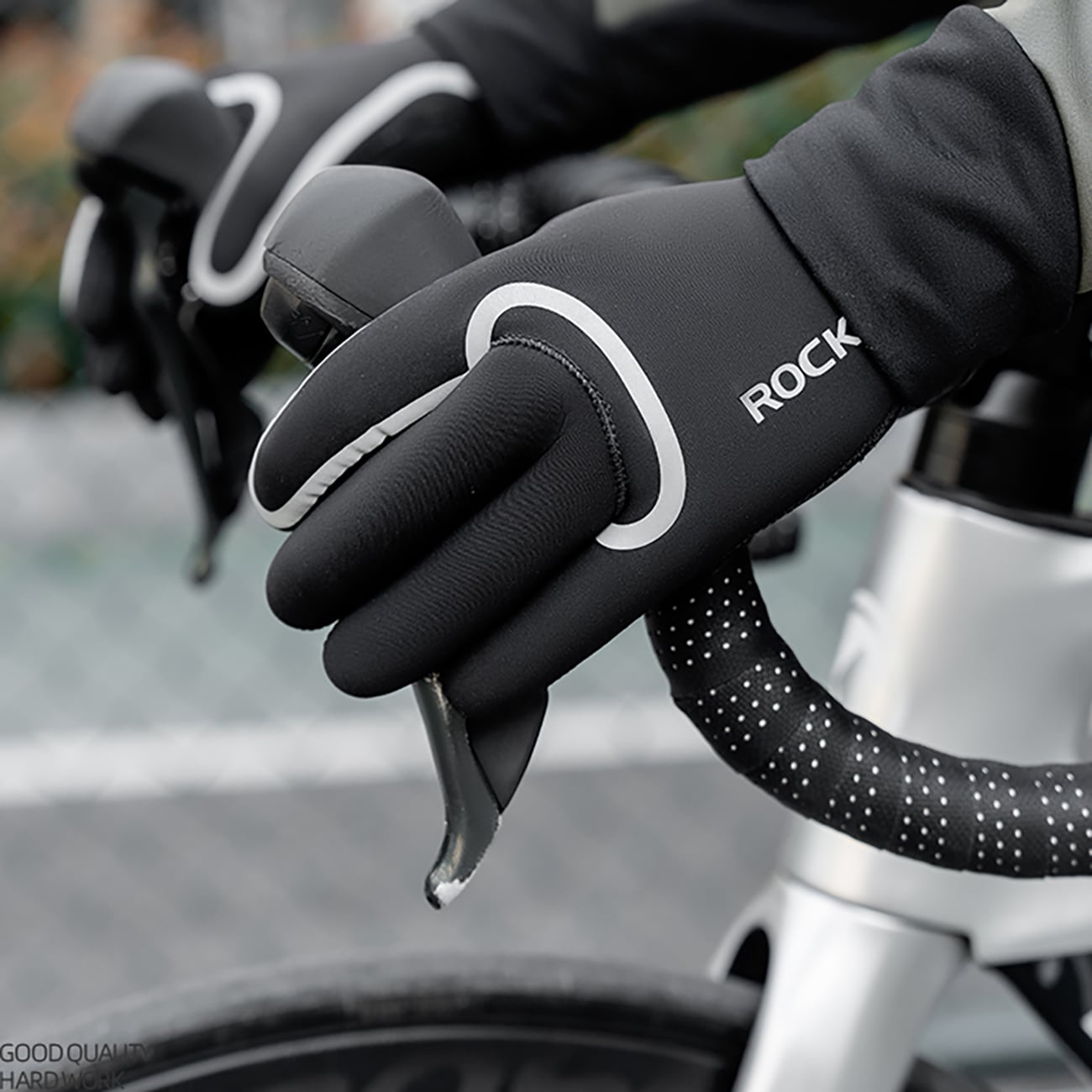 Rockbros helt vandtætte cykelhandsker, str: XXL - sort