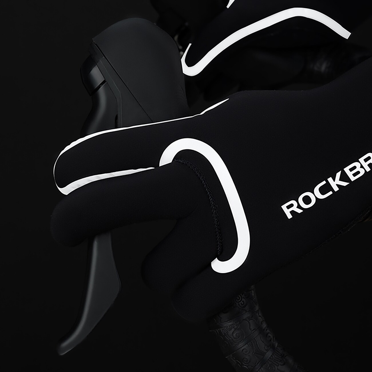 Rockbros helt vandtætte cykelhandsker, str: XXL - sort