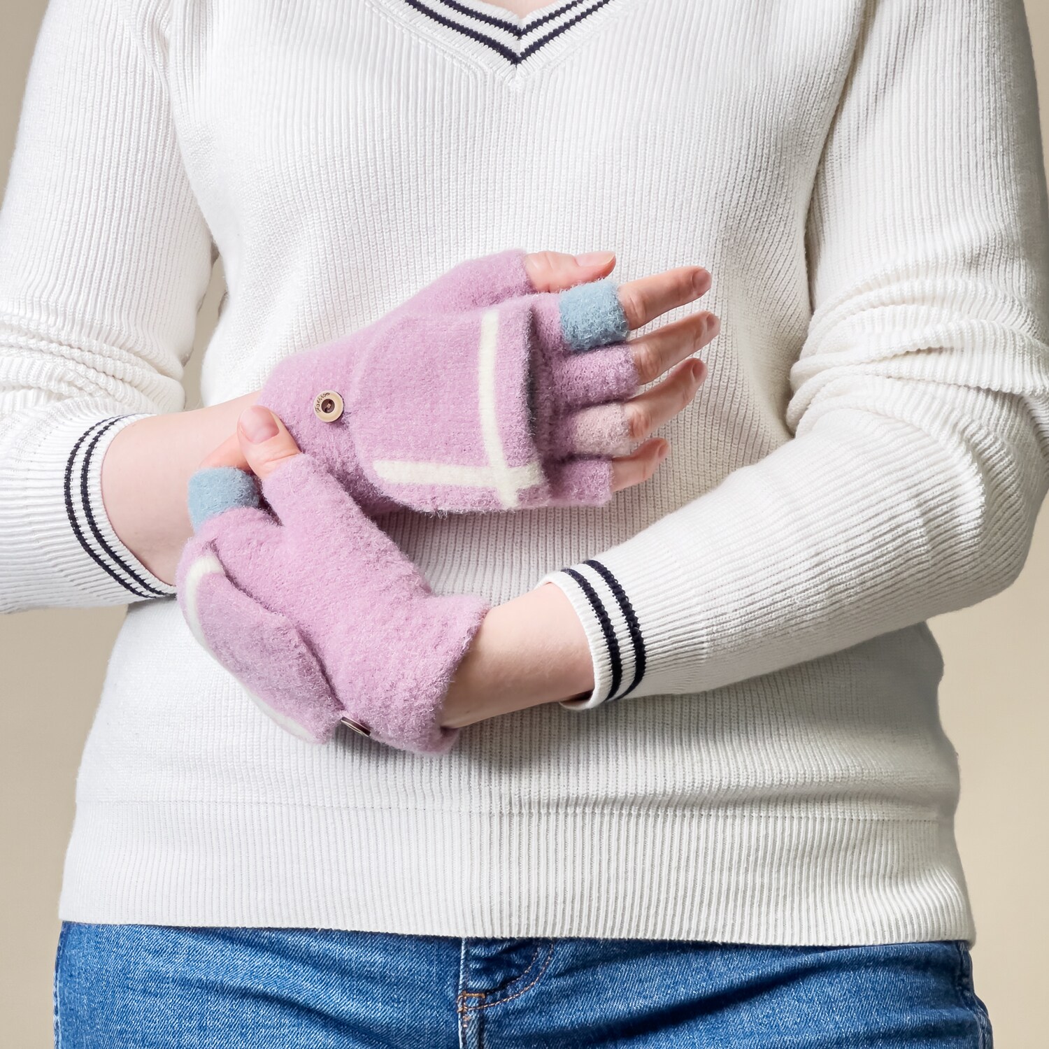 Telefonhandsker til kvinder/børn om vinteren - pink