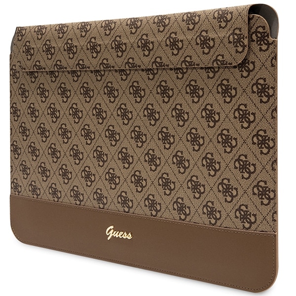 Guess 4G Stripe Metal Logo-taske til en 14" bærbar computer - brun