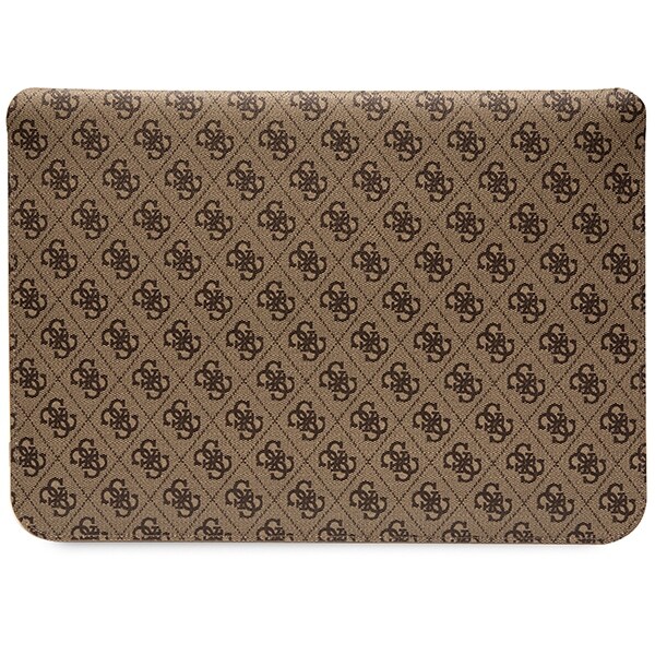 Guess 4G Stripe Metal Logo-taske til en 14" bærbar computer - brun