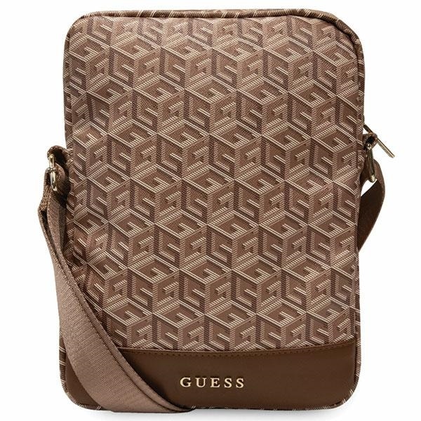 Guess Taske GUTB10HGCFSEW 10" brun/brun GCube Stripe Tablet-taske