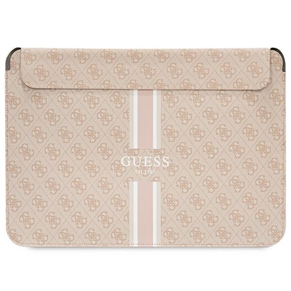 Guess 4G Printed Stripes cover til en 14" bærbar computer - pink