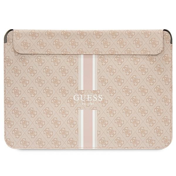 Guess 4G Printed Stripes cover til en 16" bærbar computer - pink