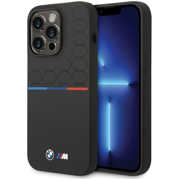 BMW Silikone-mønster iPhone 15 Pro-etui - Sort