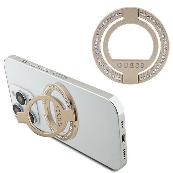 Guess MagSafe-ringstativ GUMRSALDGD guld/guld Rhinsten
