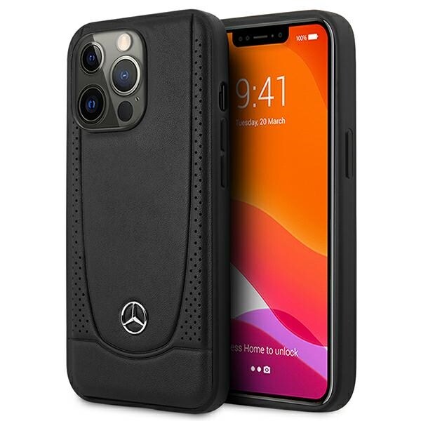 Mercedes MEHCP15XARMBK iPhone 15 Pro Max 6,7" sort/sort hardcase Læder Urban