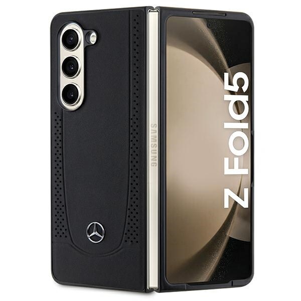 Mercedes Urban-etui i læder til Samsung Galaxy Z Fold 5 - sort