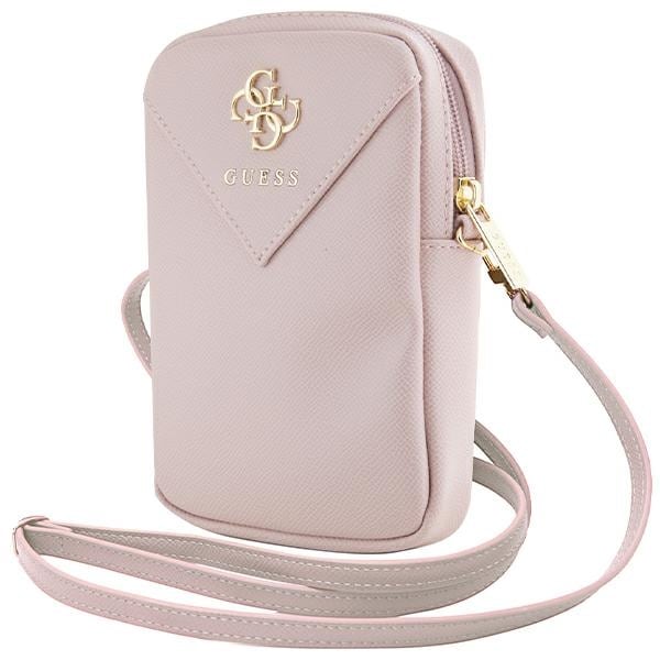 Guess Zip Triangle 4G taske - pink