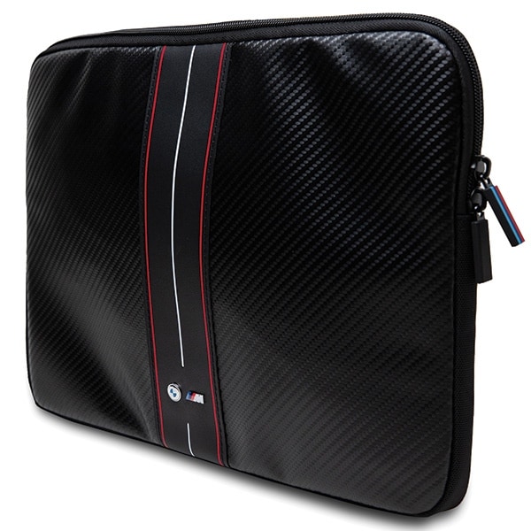 BMW Carbon & Red Stripe-sleeve til en 14" bærbar computer - sort