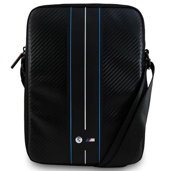 BMW Carbon & Blue Stripe-taske til en 10" tablet - sort