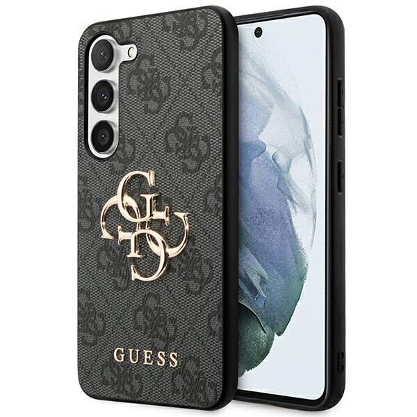 Guess 4G Big Metal Logo Etui til Samsung Galaxy S24+ - Sort