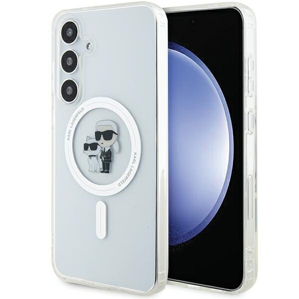 Karl Lagerfeld IML Karl&Choupette MagSafe-etui til Samsung Galaxy S24 - gennemsigtig